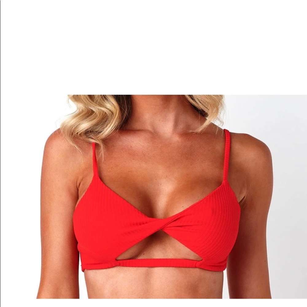 Poema Swimwear ribbed top
